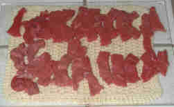 Sliced beef