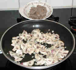Onions cooking