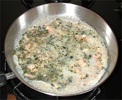 Clams cooking