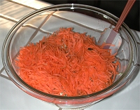 Grated carrots