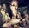 Christ preaching