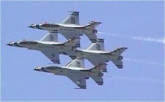 Thunderbird delta formation.