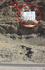 Sea level sign